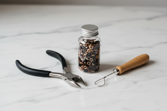 ✨ 1000 Perles d'extension à froid + Pince professionnelle 💎